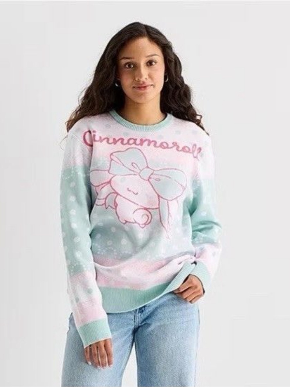 Cinnamoroll Size Medium Sanrio Hello Kitty Crewneck Pullover Sweater Novelty NWT